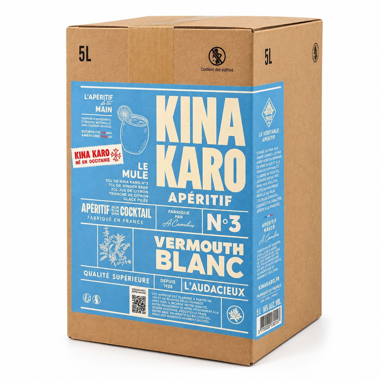 Kina Karo Vermouth Blanc BIB 5L